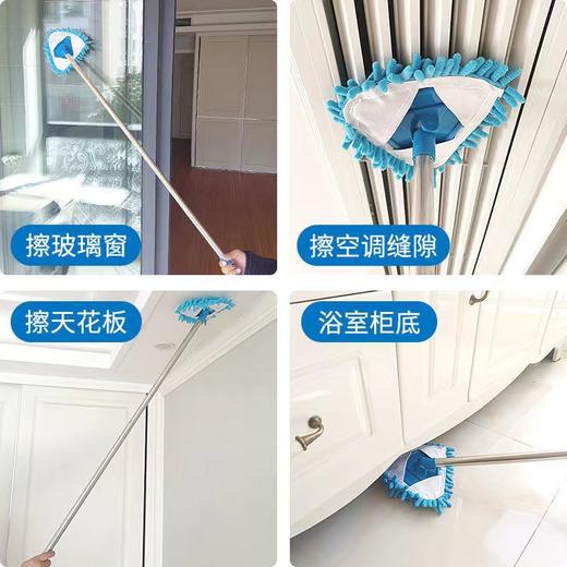 【去污不费力❗️无死角懒人拖把套装】洁净新科技干湿两用，可伸缩可旋转，轻轻松松擦房顶，可擦空调/马桶/玻璃/墙面/擦车，除尘掸子灰器扫把，年货春节过年大扫除特价清仓 商品图4