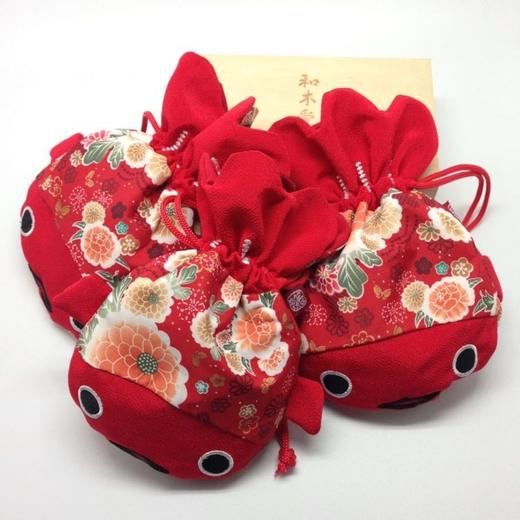 创意金鱼束口袋和风刺绣布袋 红色包装袋婚庆双层礼品首饰袋 商品图3