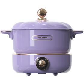 小南瓜多功能电煮锅3L标准款电火锅家用多用途锅 3L大容量分体式电热锅电炒锅 可拆卸易清洁 标准款