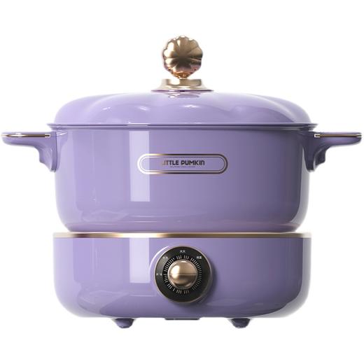 小南瓜多功能电煮锅3L标准款电火锅家用多用途锅 3L大容量分体式电热锅电炒锅 可拆卸易清洁 标准款 商品图0