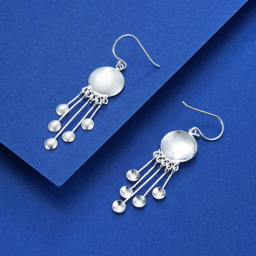 子佩集S925银圆片拉丝耳环【CE00770】2112 商品图1