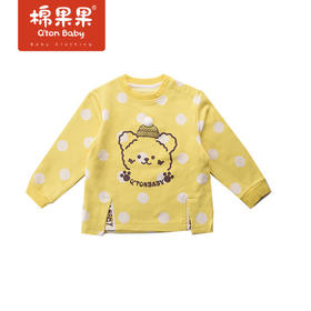 商场同款棉果果春季女童提花套头卫衣M122180222103