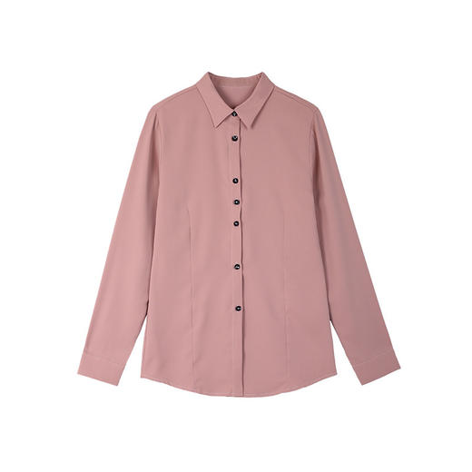 加绒长袖衬衫上衣女设计感小众职业雪纺衫洋气百搭白色正装  TR-MY2171加绒 商品图4