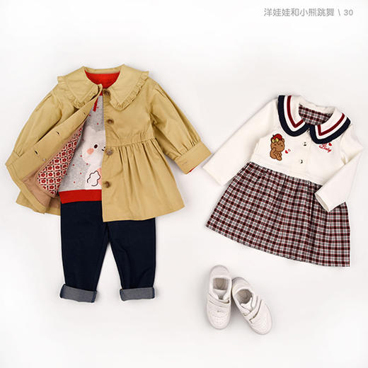 商场同款棉果果春季女童学院风连衣裙M122700422114 商品图5