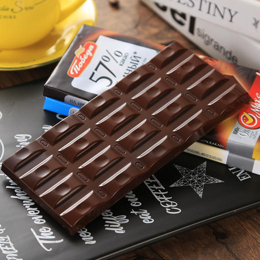 【中欧班列精选】WWJ俄罗斯胜利牌查理德系列纯可可脂醇苦巧克力100g/块 商品图3