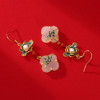 s925银东方彩绘珐琅耳环女古法设计感耳坠中国风耳饰品礼物 商品缩略图8
