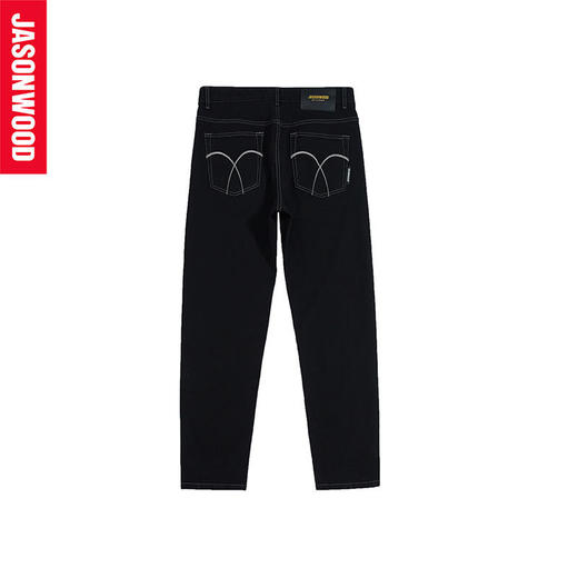 坚持我的JASONWOOD  21年冬装新品时尚牛仔裤411117241 商品图3