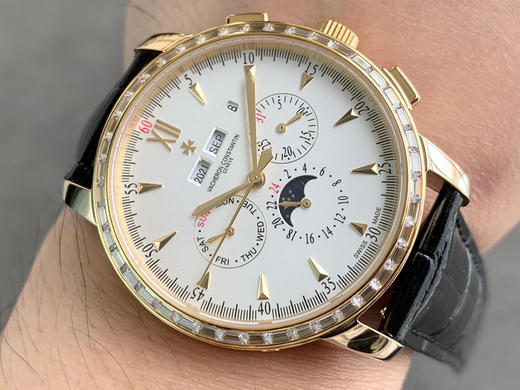 TWFactory，台湾厂力作，市场高版本江诗丹顿马耳他系列47112/000P_8915系列万年历多功能腕表，1：搭载与正品一致机芯，摆轮与正品完全一致，所有功能均可正常使用 商品图12