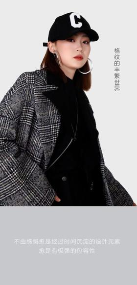 3楼阿玛施AMASS格纹大衣