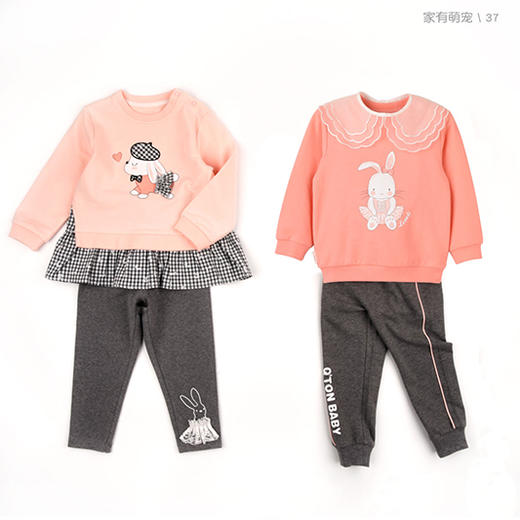 商场同款棉果果春季女童圆领套头卫衣M122180222130 商品图6