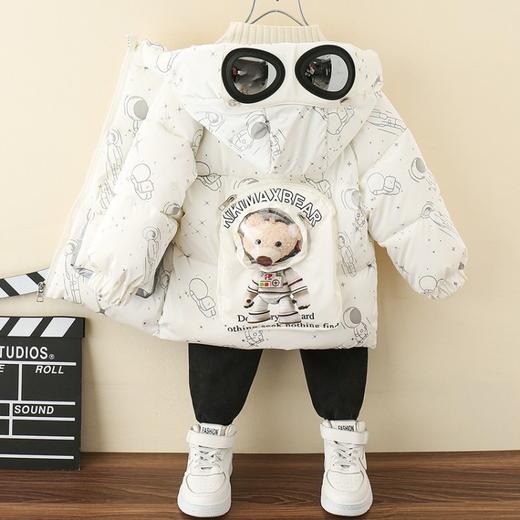男童冬装羽绒棉服2021年新款洋气宝宝夹棉外套潮儿童韩版加厚棉袄 商品图2