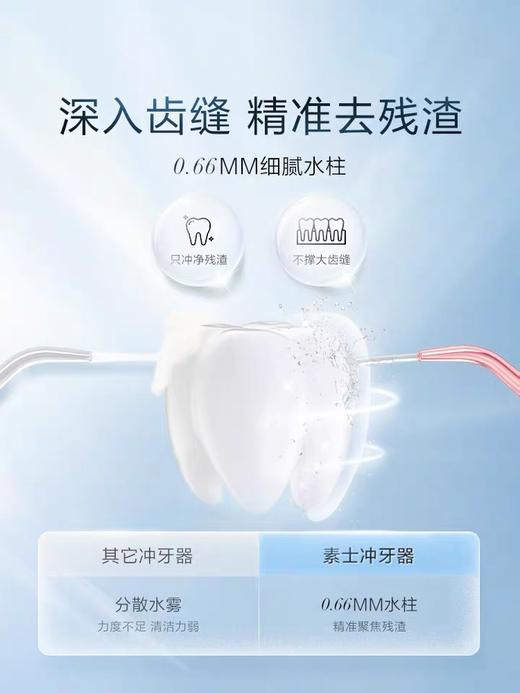 素士W1樱花香氛便携式冲牙器口腔清洁水牙线 商品图3