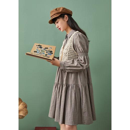 ZIHAN紫涵气质套装连衣裙春款新2022娃娃裙打褶连衣裙设计感马甲两件套Z2Z01AS158 商品图2