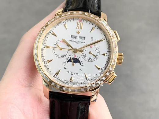 TWFactory，台湾厂力作，市场高版本江诗丹顿马耳他系列47112/000P_8915系列万年历多功能腕表，1：搭载与正品一致机芯，摆轮与正品完全一致，所有功能均可正常使用 商品图5