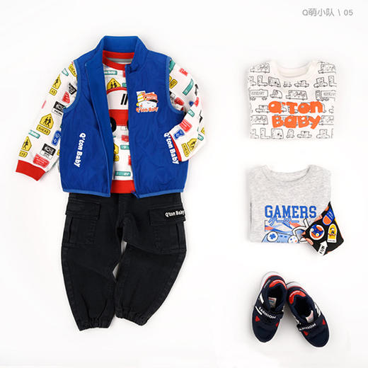 商场同款棉果果春季男童加绒立领马夹M112171322068 商品图6