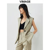 VIMAGE/纬漫纪春季新款时尚百搭马甲女简约干练修身西装马夹女薄外套V1703306 商品缩略图3