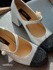 westory2022年春季新款百搭气质粗跟玛丽珍女单鞋W22AE54671 商品缩略图1