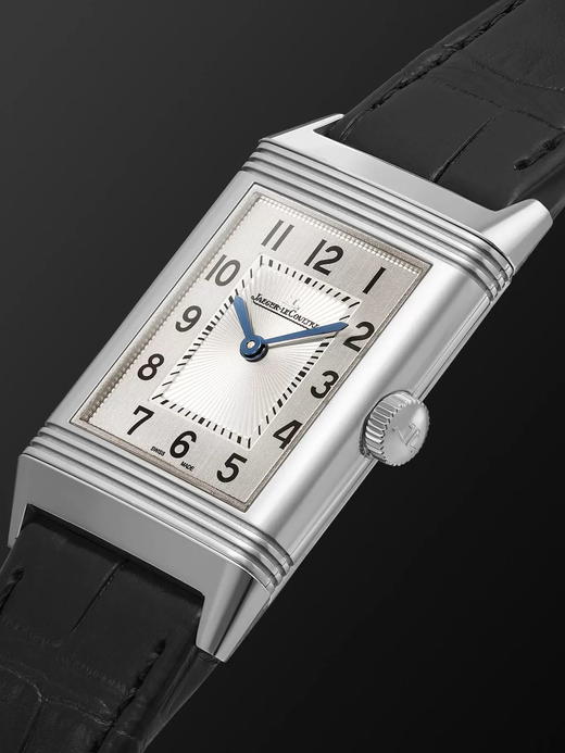 JAEGER-LECOULTRE 积家 翻转系列单面翻转中号薄型手动上链不锈钢鳄鱼皮腕表 Q2548440 商品图5