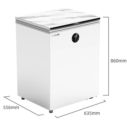 美菱(Meiling)冷柜BC/BD-145DTEB超薄箱体一级能效AI减霜3D智慧屏低噪静音 商品图6