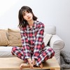 【家居服】家居服男女士全棉睡衣日系简约色织格子 商品缩略图4