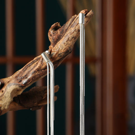 白意流苏耳钉耳环 | 新中式设计 | 优雅耳环| 现货加急发  商品图1