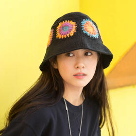 苏苏姐家拼花渔夫帽子手工diy编织材料包自制钩针毛线团棉线材料包