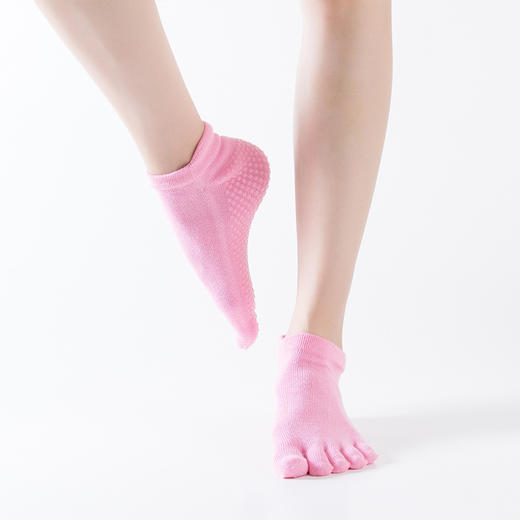 【双后跟防滑】专业双后跟瑜伽袜子防滑五指袜瑜伽袜运动袜  XY000   
双后跟 商品图3