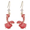 中国风年年有鱼耳环感温变色设计感新款潮气质红色锦鲤耳饰品 商品缩略图1
