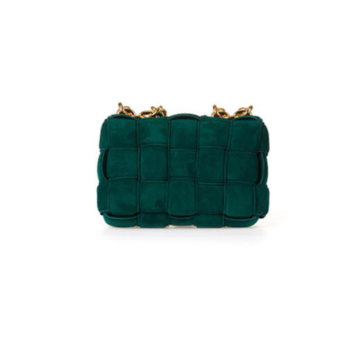 BOTTEGA VENETA 葆蝶家 CHAIN CASSETTE斜挎包 女士单肩包 绿色 631421 V04N0 3041 商品图2