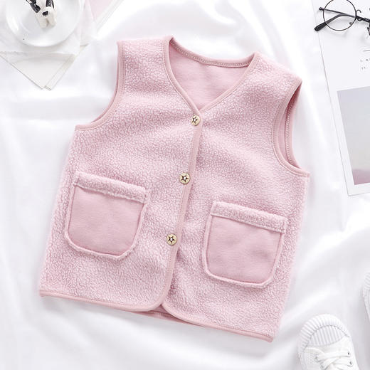 【加绒保暖 防风御寒 】新款儿童摇粒绒马甲秋冬加厚宝宝婴儿上开衫衣保暖男女童装潮 商品图12