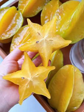 【树上熟红龙杨桃】6个/12个，果肉橙黄，肉厚多汁