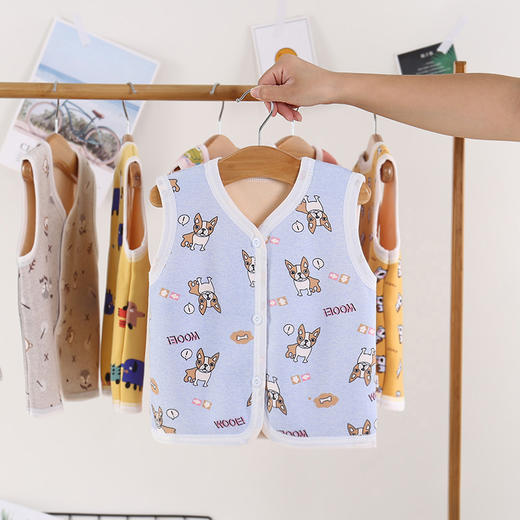 【优质柔绒 顺滑细腻 亲肤保暖】儿童加绒马甲2021冬季新款男童棉马甲韩版婴儿加厚坎肩女童棉背心 商品图10