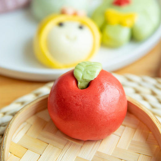 21日20点【人手工卡通馒头】手工打馅儿丨高温灭菌儿童早餐半成品早点黑芝麻+花生+紫米+豆沙四种馅儿6个*3盒【冷冻保质期60天】觅食 商品图6