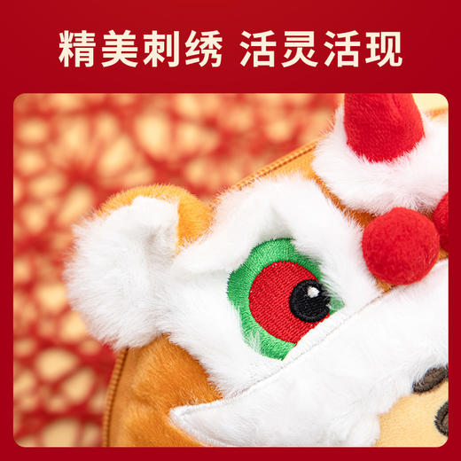 【瑞虎拜年 潮酷百搭】新款可爱醒狮包包单肩斜挎包儿童迷你老虎时尚零钱包女孩毛绒玩具 商品图3
