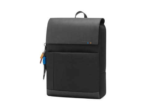 新秀丽商务时尚翻盖布配皮材质双肩包AH9 商品图0