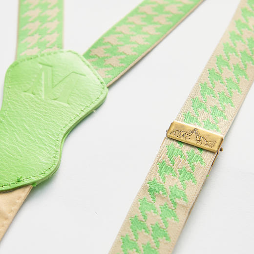 MIIDII谜底2022春新款简约帅气千鸟格织带背带裤长裤女221MK0002 商品图3