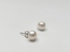银925淡水珍珠耳钉8-9mm白 一根针105006 商品缩略图0