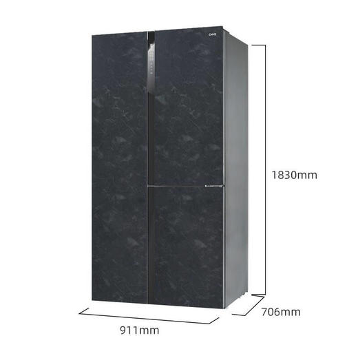 美菱（MeiLing）580升M鲜生 T型对开门冰箱 BCD-580WQ3D【云母岩岩板】 商品图3