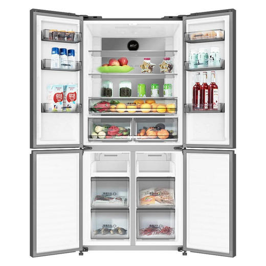 美菱（MeiLing）536升变频十字对开门冰箱 BCD-536WP9B【磨砂玻璃】星云墨 商品图4