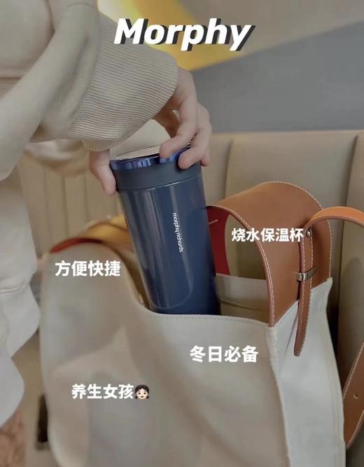 摩飞烧水杯电热水杯小型便携式旅行加热杯办公室水杯桌面保温杯MR6060觅食 商品图2