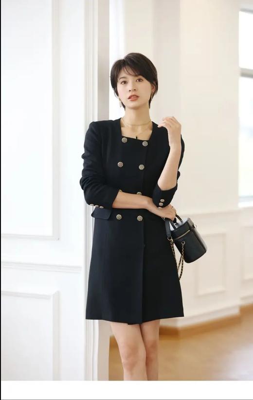 减龄茶妹风❤小方领显瘦气质款连衣裙 商品图1