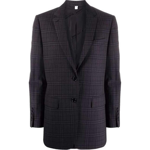 BURBERRY 博柏利 深炭灰格子 女士西服 格子 8041722 A9694 商品图0
