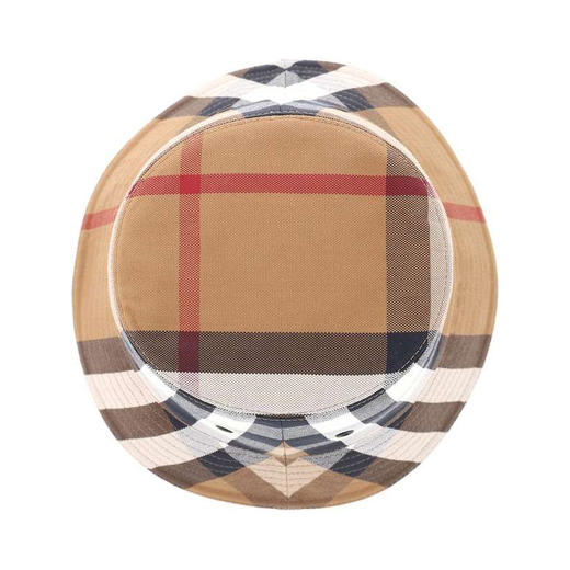 【二】BURBERRY 博柏利 格纹棉质帆布渔夫帽 女士渔夫帽 经典格子 8041616 A8894 商品图1