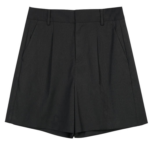 MIIDII谜底2022春新款简约时髦帅气休闲西裤短裤女221MK0043 商品图3