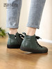 西村名物2022春季新款复古时装靴女厚底百搭丑萌平底小短靴X22AM17191 商品缩略图2