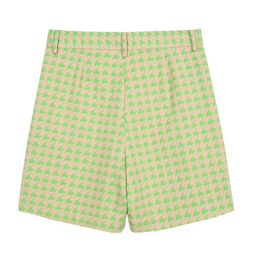 MIIDII谜底2022春新款摩登时尚千鸟格休闲短裤四分裤女221MK0062 商品图4