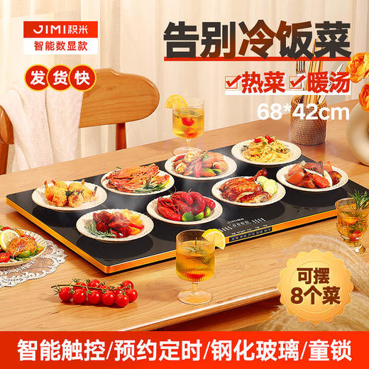 【暖冬爆品必荐】积米饭菜保温板家用方形热菜板电加热板热菜神器桌面多功能暖菜板 商品图6