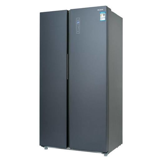 美菱626L风冷无霜0.1度精准温控双变频家用节能对开门双开门冰箱一级能效大容量钢化玻璃面板 BCD-626WPB星云墨 商品图2