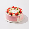 【莓莓心语】2磅  草莓、白巧点缀粉色浪漫，莓好心语藏在戚风美味里（高州） 商品缩略图0