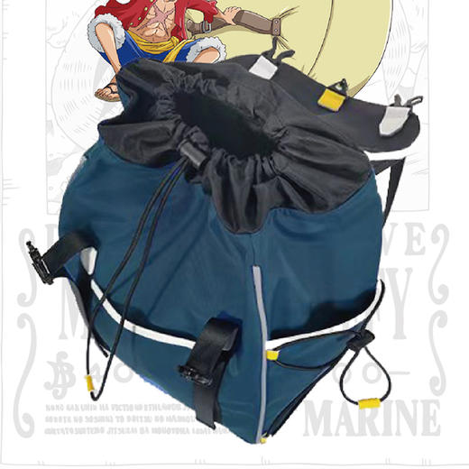 航海王ONE PIECE双肩包男女 休闲大容量旅游背包 蓝色 17寸 商品图2